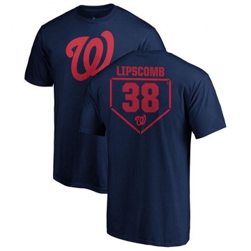 Men's Washington Nationals Trey Lipscomb ＃38 RBI T-Shirt - Navy