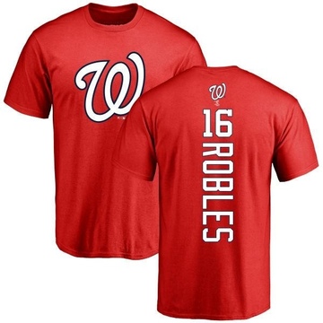 Men's Washington Nationals Victor Robles ＃16 Backer T-Shirt - Red