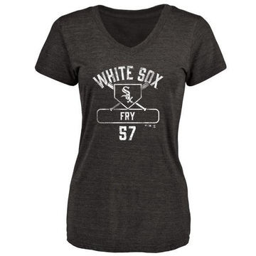 Women's Chicago White Sox Jace Fry ＃57 Base Runner T-Shirt - Black