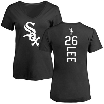 Women's Chicago White Sox Korey Lee ＃26 Backer Slim Fit T-Shirt - Black