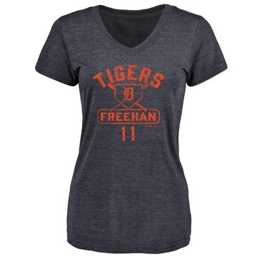 Women's Detroit Tigers Bill Freehan ＃11 Base Runner T-Shirt - Navy