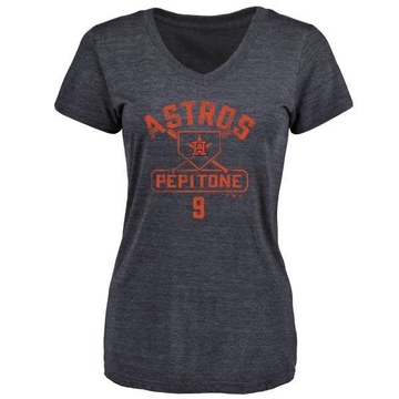 Women's Houston Astros Joe Pepitone ＃9 Base Runner T-Shirt - Navy