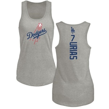 Women's Los Angeles Dodgers Julio Urias ＃7 Backer Tank Top Ash