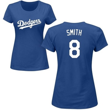 Women's Los Angeles Dodgers Reggie Smith ＃8 Roster Name & Number T-Shirt - Royal