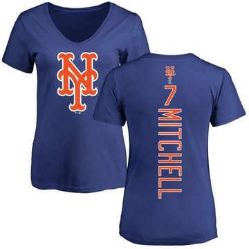 Women's New York Mets Kevin Mitchell ＃7 Backer Slim Fit T-Shirt - Royal