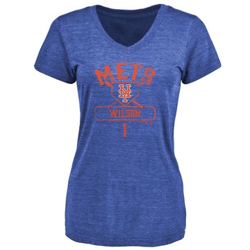 Women's New York Mets Mookie Wilson ＃1 Base Runner T-Shirt - Royal