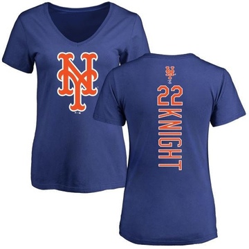 Women's New York Mets Ray Knight ＃22 Backer Slim Fit T-Shirt - Royal