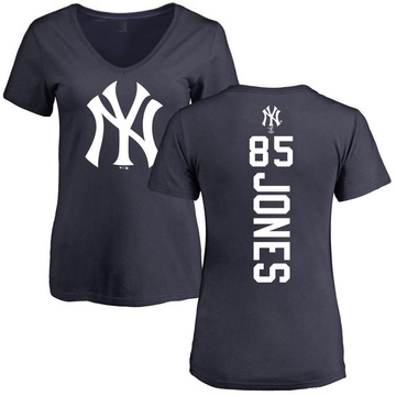 Women's New York Yankees Jahmai Jones ＃85 Backer Slim Fit T-Shirt - Navy