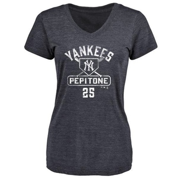 Women's New York Yankees Joe Pepitone ＃25 Base Runner T-Shirt - Navy