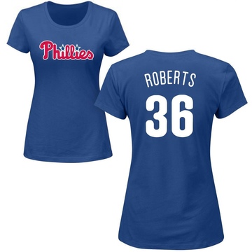Women's Philadelphia Phillies Robin Roberts ＃36 Roster Name & Number T-Shirt - Royal