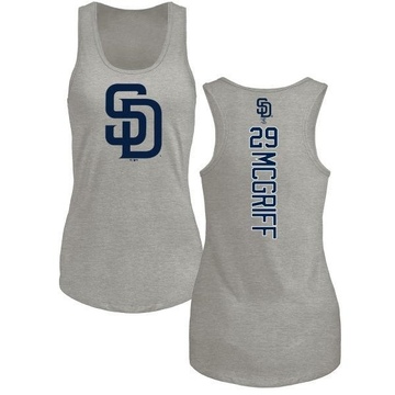 Women's San Diego Padres Fred Mcgriff ＃29 Backer Tank Top Ash