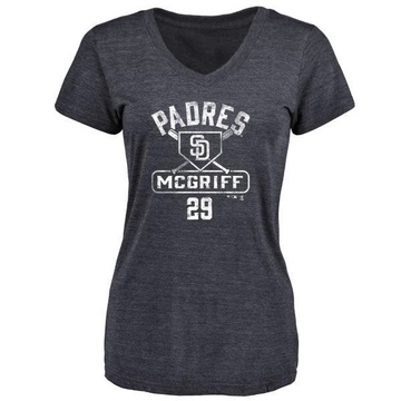 Women's San Diego Padres Fred Mcgriff ＃29 Base Runner T-Shirt - Navy