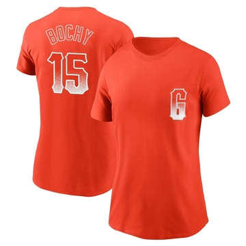Women's San Francisco Giants Bruce Bochy ＃15 City Connect Name & Number T-Shirt - Orange
