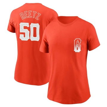 Women's San Francisco Giants Jakson Reetz ＃50 City Connect Name & Number T-Shirt - Orange