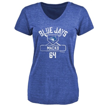 Women's Toronto Blue Jays Adam Macko ＃64 Base Runner T-Shirt - Royal