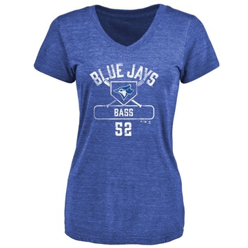Women's Toronto Blue Jays Anthony Bass ＃52 Base Runner T-Shirt - Royal