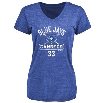 Women's Toronto Blue Jays Jose Canseco ＃33 Base Runner T-Shirt - Royal