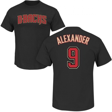 Youth Arizona Diamondbacks Blaze Alexander ＃9 Roster Name & Number T-Shirt - Black