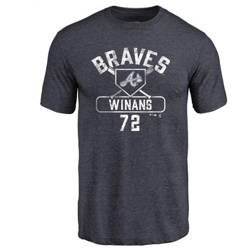 Youth Atlanta Braves Allan Winans ＃72 Base Runner T-Shirt - Navy