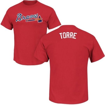 Youth Atlanta Braves Joe Torre ＃15 Roster Name & Number T-Shirt - Red