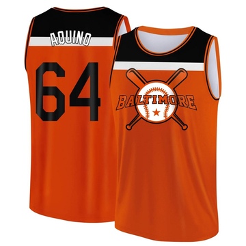Youth Baltimore Orioles Jayson Aquino ＃64 Legend Baseball Tank Top - Orange/Black