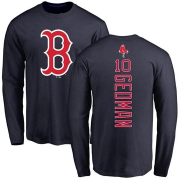 Youth Boston Red Sox Rich Gedman ＃10 Backer Long Sleeve T-Shirt - Navy