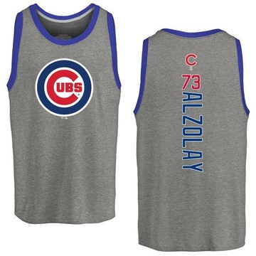 Youth Chicago Cubs Adbert Alzolay ＃73 Backer Tank Top Ash