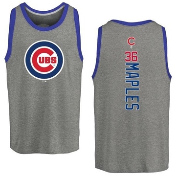 Youth Chicago Cubs Dillon Maples ＃36 Backer Tank Top Ash