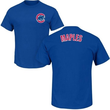 Youth Chicago Cubs Dillon Maples ＃36 Roster Name & Number T-Shirt - Royal