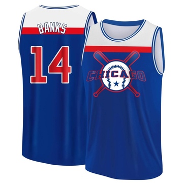 Youth Chicago Cubs Ernie Banks ＃14 Legend Baseball Tank Top - Royal/White
