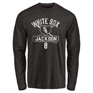 Youth Chicago White Sox Bo Jackson ＃8 Base Runner Long Sleeve T-Shirt - Black