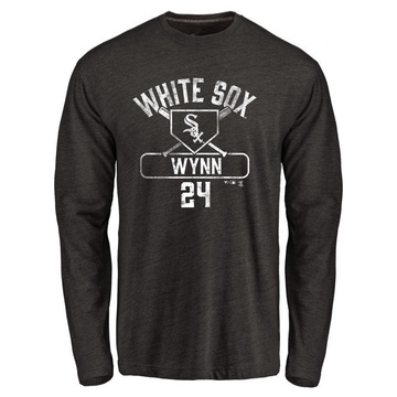 Youth Chicago White Sox Early Wynn ＃24 Base Runner Long Sleeve T-Shirt - Black
