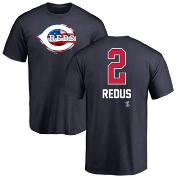 Youth Cincinnati Reds Gary Redus ＃2 Name and Number Banner Wave T-Shirt - Navy