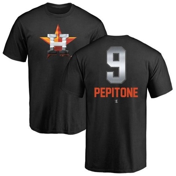 Youth Houston Astros Joe Pepitone ＃9 Midnight Mascot T-Shirt - Black