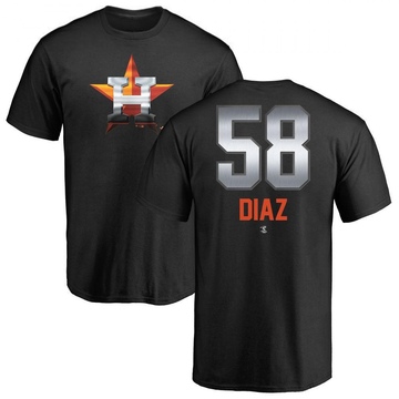Youth Houston Astros Miguel Diaz ＃58 Midnight Mascot T-Shirt - Black
