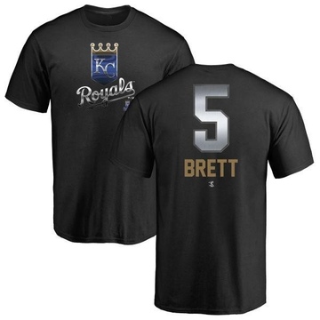 Youth Kansas City Royals George Brett ＃5 Midnight Mascot T-Shirt - Black