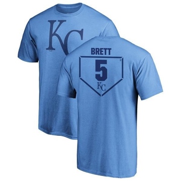 Youth Kansas City Royals George Brett ＃5 RBI T-Shirt - Light Blue