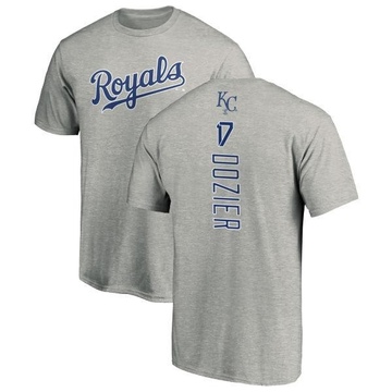 Youth Kansas City Royals Hunter Dozier ＃17 Backer T-Shirt Ash
