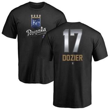 Youth Kansas City Royals Hunter Dozier ＃17 Midnight Mascot T-Shirt - Black