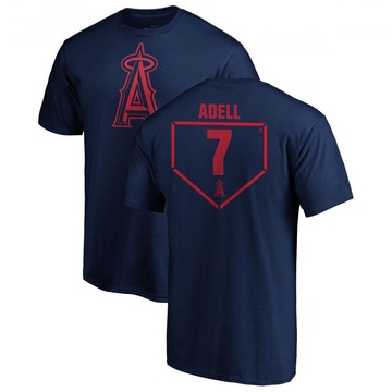Youth Los Angeles Angels Jo Adell ＃7 RBI T-Shirt - Navy