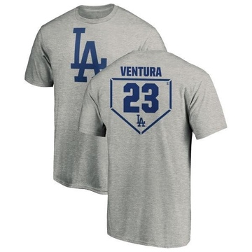 Youth Los Angeles Dodgers Robin Ventura ＃23 RBI T-Shirt Heathered - Gray