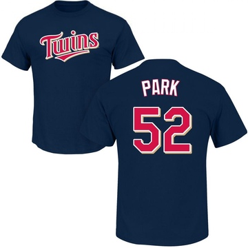 Youth Minnesota Twins Byung-Ho Park ＃52 Roster Name & Number T-Shirt - Navy