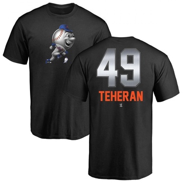 Youth New York Mets Julio Teheran ＃49 Midnight Mascot T-Shirt - Black