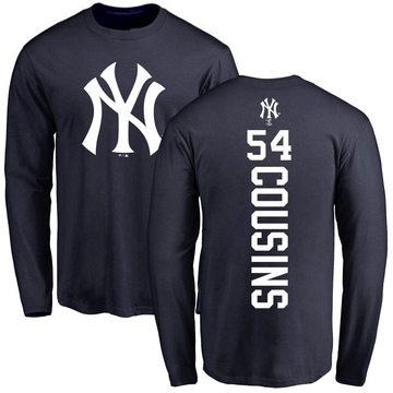 Youth New York Yankees Jake Cousins ＃54 Backer Long Sleeve T-Shirt - Navy
