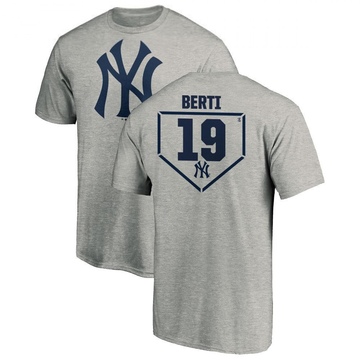 Youth New York Yankees Jon Berti ＃19 RBI T-Shirt Heathered - Gray