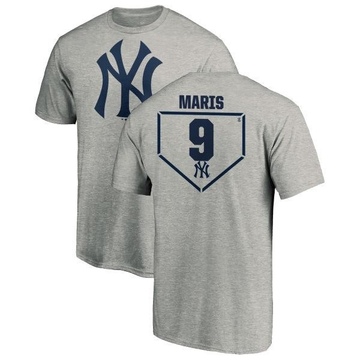 Youth New York Yankees Roger Maris ＃9 RBI T-Shirt Heathered - Gray