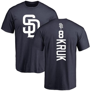 Youth San Diego Padres John Kruk ＃8 Backer T-Shirt - Navy