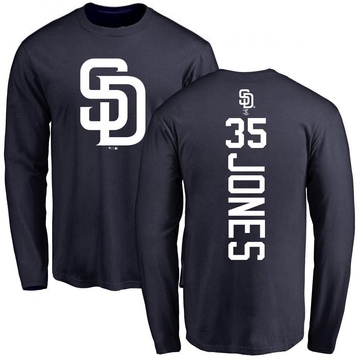 Youth San Diego Padres Randy Jones ＃35 Backer Long Sleeve T-Shirt - Navy