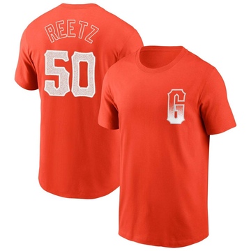 Youth San Francisco Giants Jakson Reetz ＃50 City Connect Name & Number T-Shirt - Orange