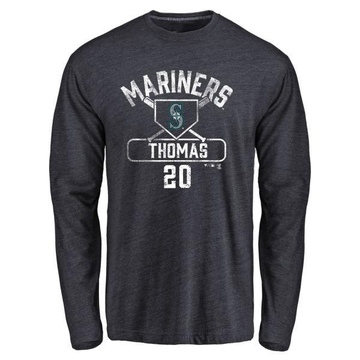Youth Seattle Mariners Gorman Thomas ＃20 Base Runner Long Sleeve T-Shirt - Navy